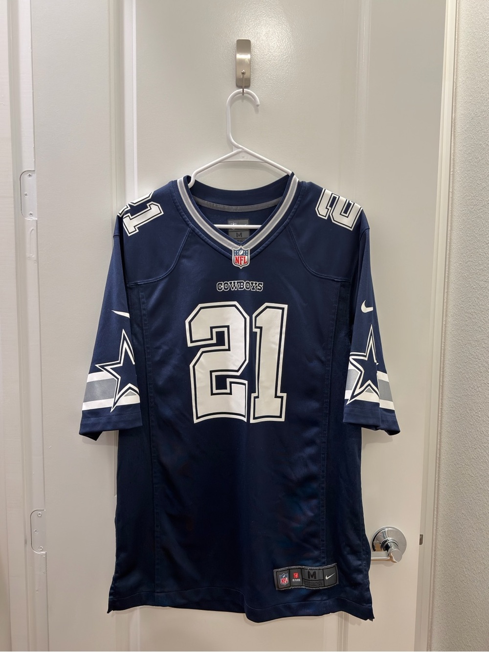 Nike Dallas Cowboys #21 Navy Official Football Jersey
